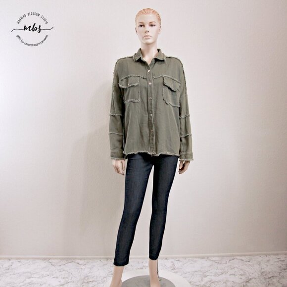 Jubylee Bohemian Floral Embroidered Frayed Hem Jacket Multicolor Women One Size - Picture 3 of 13